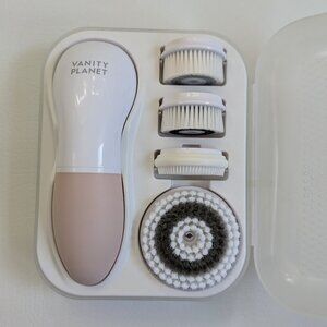 Vanity Planet Raedia Facial Cleansing Brush Battery Powered System & Travel Case